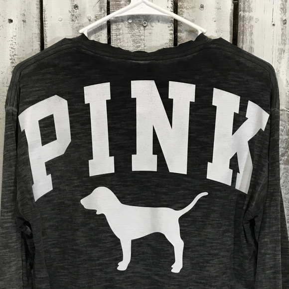 PINK Victoria's Secret Tops - Victoria Secret Pink Distressed XS Long Sleeve